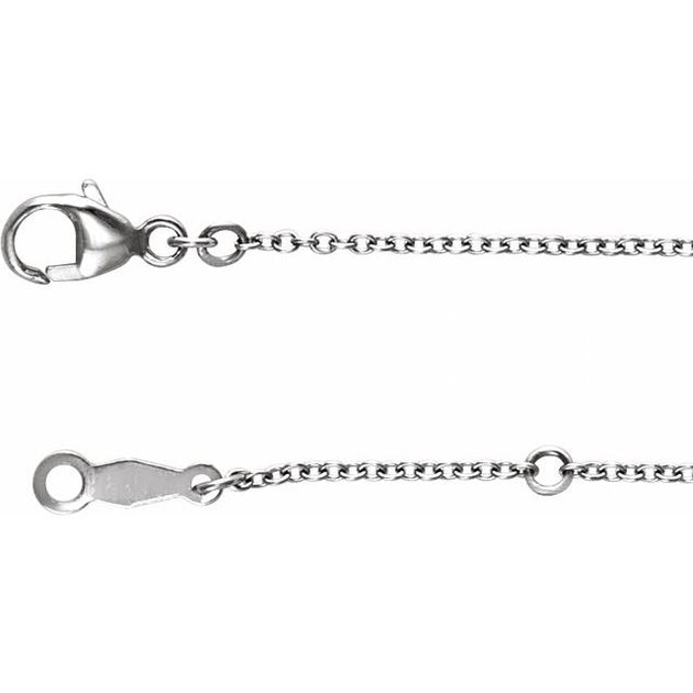 Platinum 1.2 mm Cable Chain Adjustable - Image 2