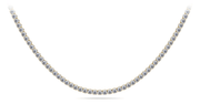 9 Carats Round Cut Diamond Tennis Necklace