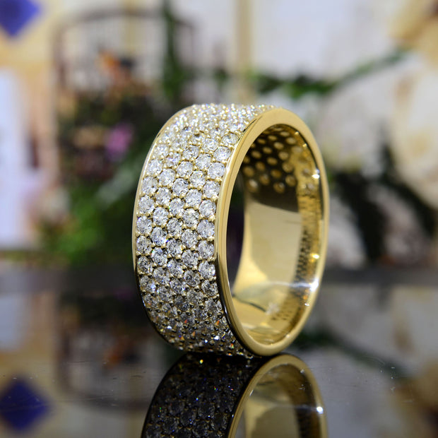 Men's Diamond Ring Yellow Gold