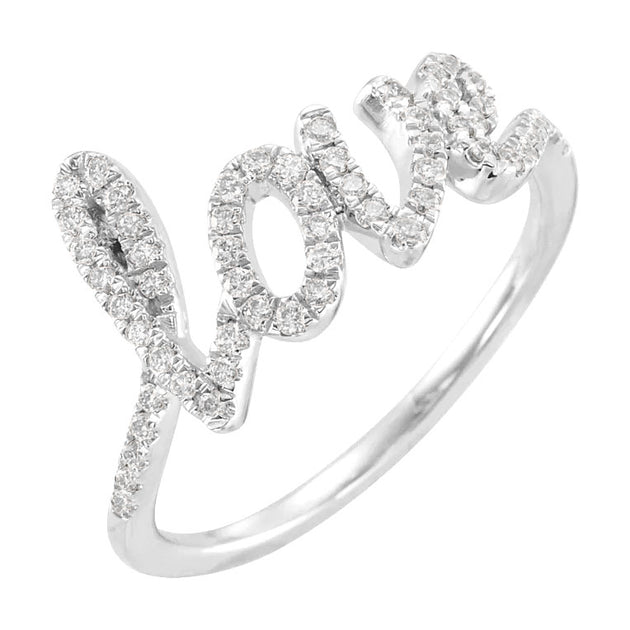 Love Script Diamond Ring - Image 4