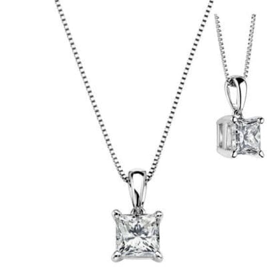 Princess Cut Diamond Pendant