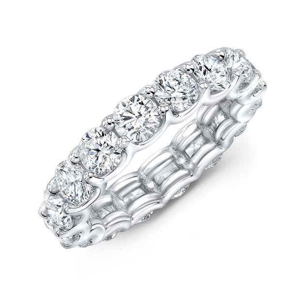 4 Carats Eternity Ring U-Setting Round Cut - Image 2