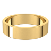 14K Gold 5 mm Traditional Flat Band
