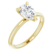 1.20 Ct. Pear Shaped Classic Solitaire Engagement Ring F Color VS2 GIA Certified