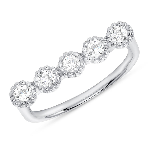 LEDODI Bezel Diamond Bar Ring - Image 2