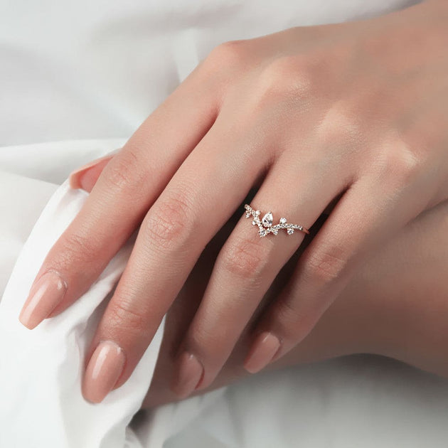 Her Majesty Diamond Ring Marquise & Rounds - Image 3