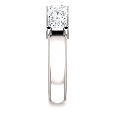 1.50 Ct. Princess Cut 5 Stone Shared Prong Diamond Ring