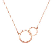Interlock Circle Necklace Rose gold