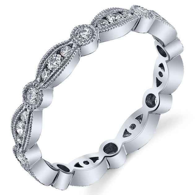 Stackable Carousel Diamond Eternity Ring - Image 2