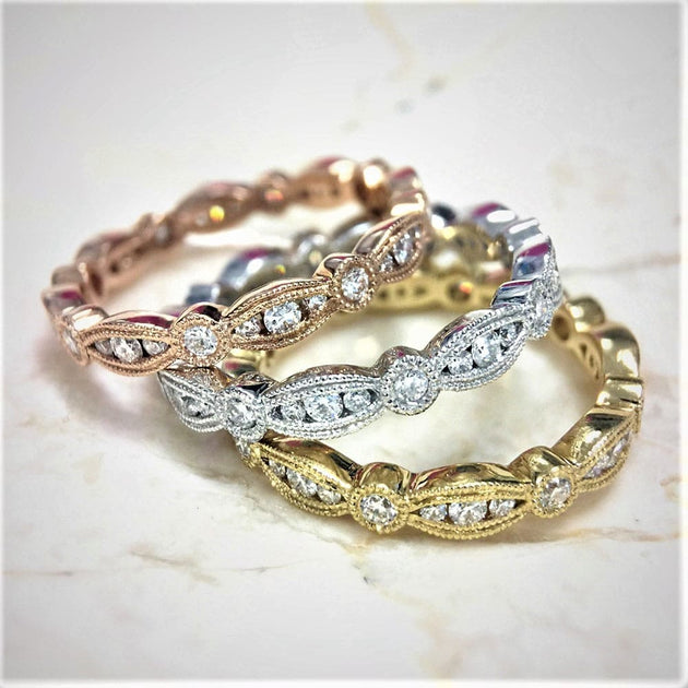 Stackable Carousel Diamond Eternity Ring - Image 4