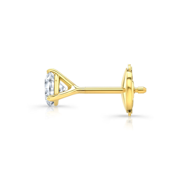1.60 Ct. Martini Diamond Stud Earrings La Puesette Backing - Image 4