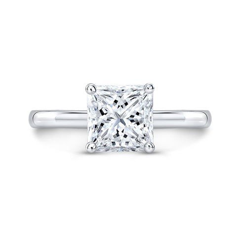 1.20 Ct. Princess Cut Solitaire Engagement Ring H Color VS2 GIA Certified