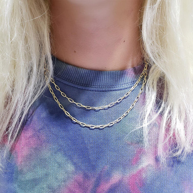 Link Chain 14K Solid Gold 2.1mm - Image 3