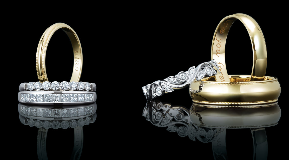 Different types of diamond wedding rings