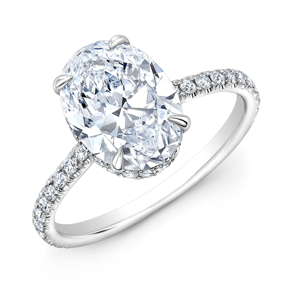 Hidden halo engagement rings: the art of understated brilliance