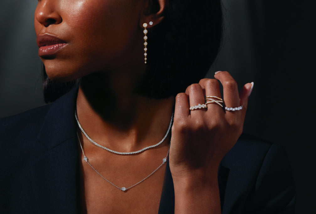 Women's lab grown diamond rings