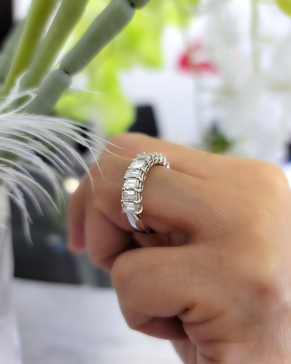 Half eternity bands