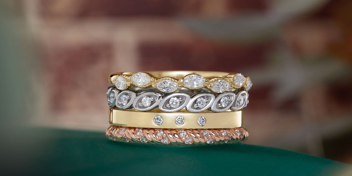 Diamond wedding rings