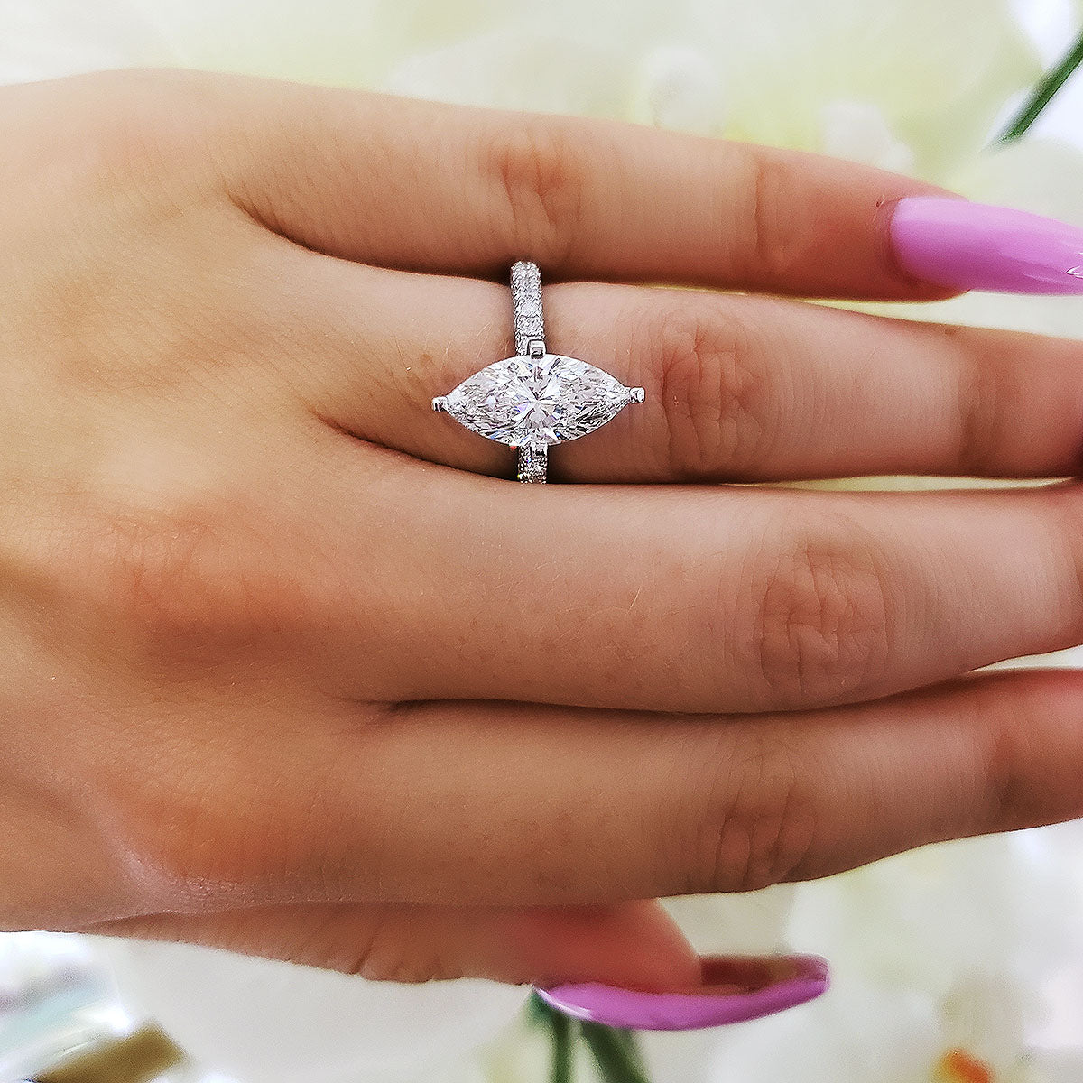 Marquise diamond ring