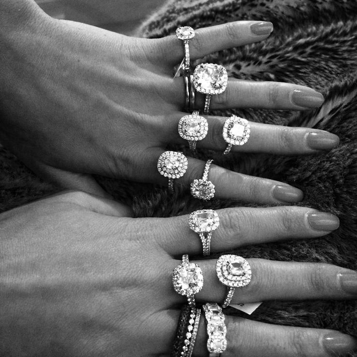 Ready to ship engagement rings