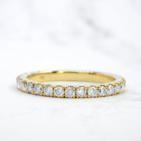 Natural Diamond Wedding Ring E/F/G Color VS1-VS2 Clarity