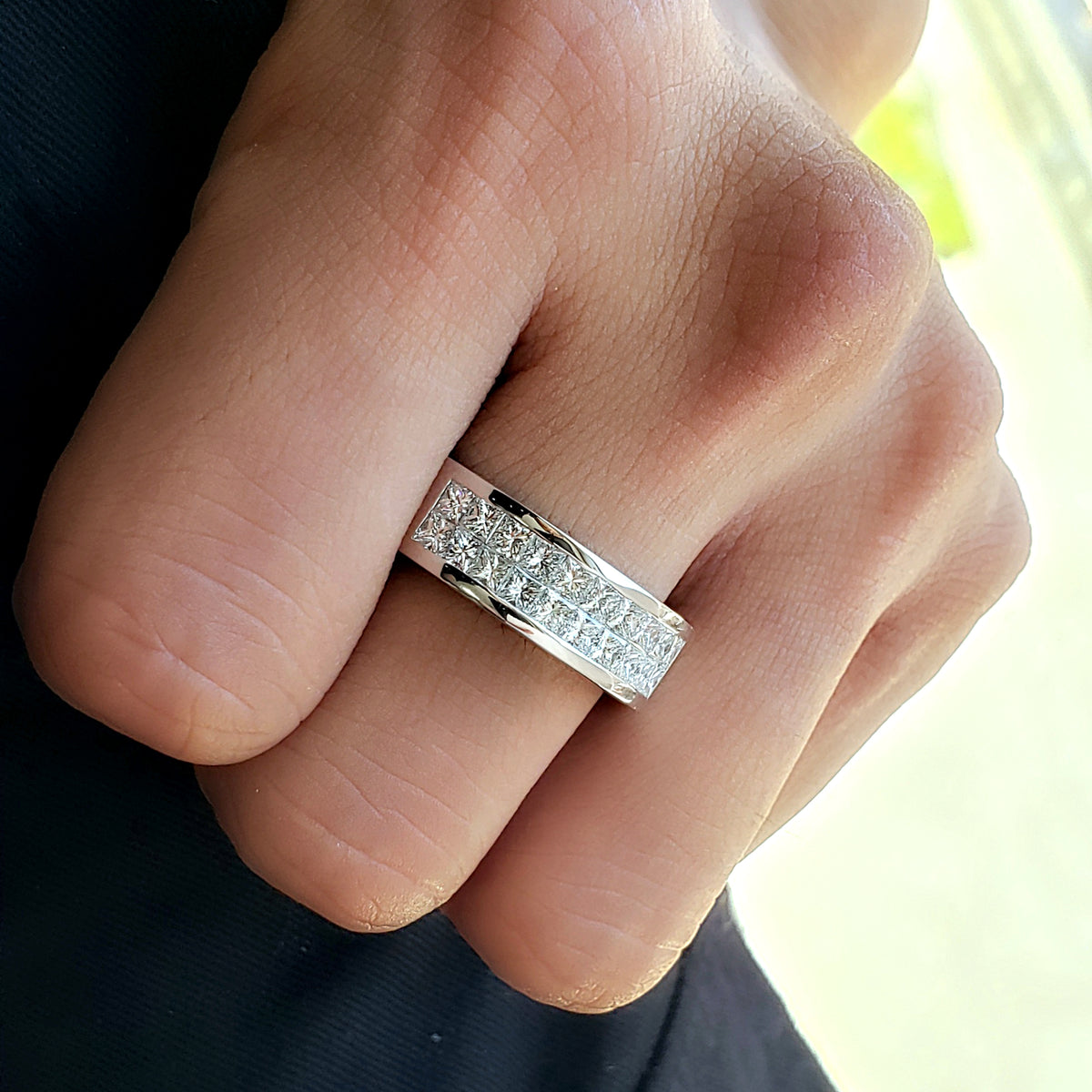 Diamond mens rings wedding