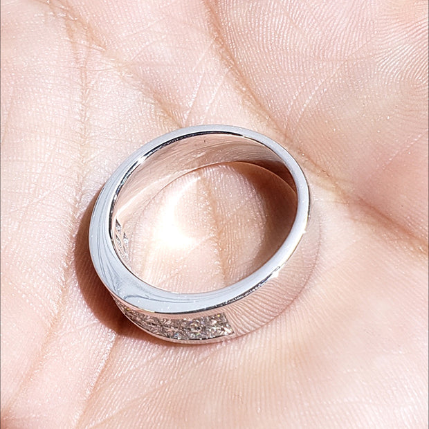 2.35 Ct. Men's Princess Cut Diamond Ring G Color VS1 Clarity