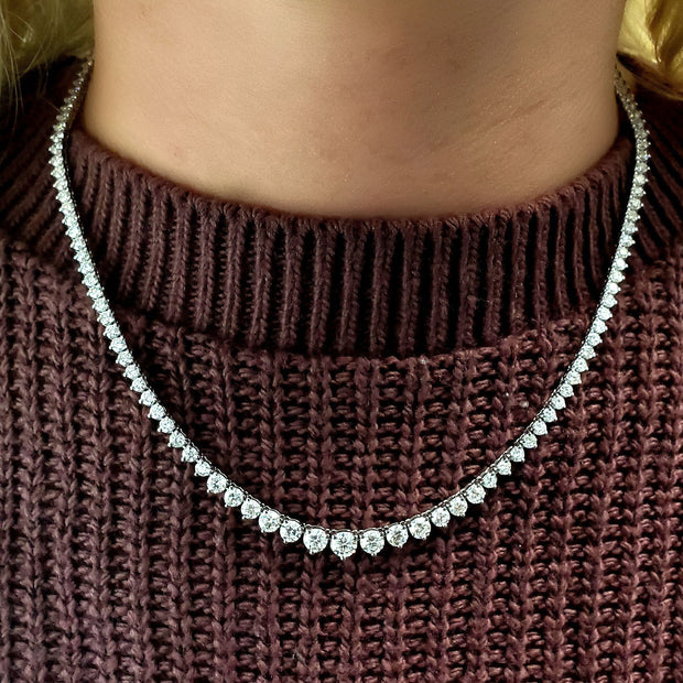 11 Carats Riviera Tennis Necklace