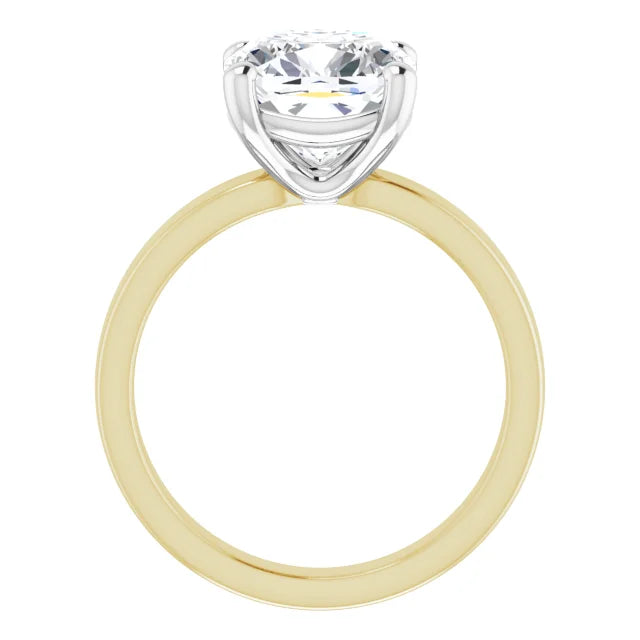Lab Grown Cushion Cut Solitaire Engagement Ring D VVS1 IGI Certified
