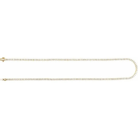 Lab Grown Diamond Tennis Necklace