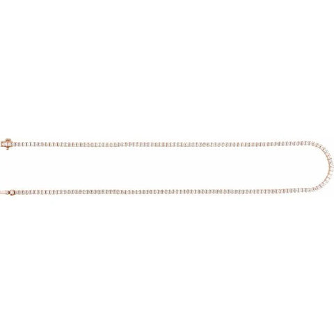 Lab Grown Diamond Tennis Necklace