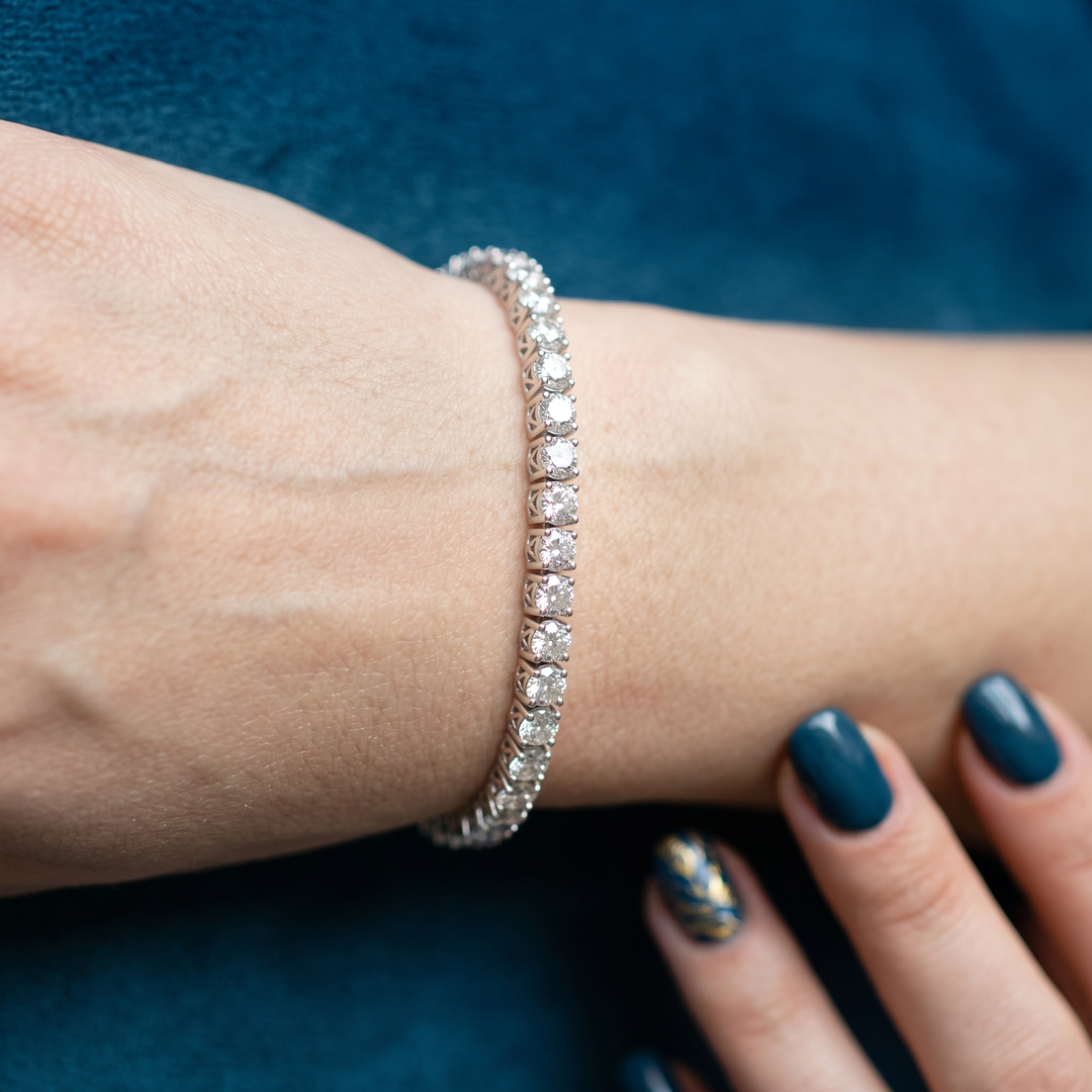 10.00 Ct. Diamond Tennis Bracelet Natural Earth Mined GIA Certified
