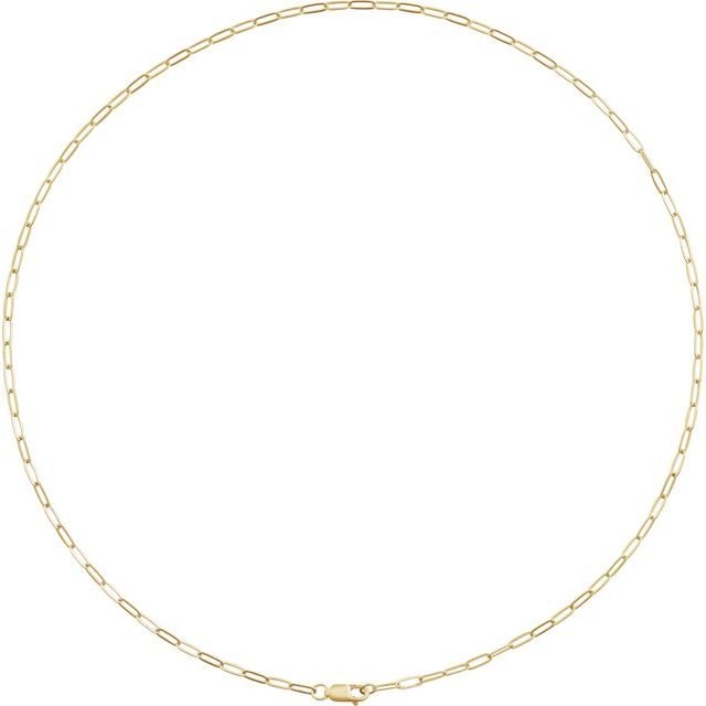 Link Chain 14K Solid Gold 2.1mm