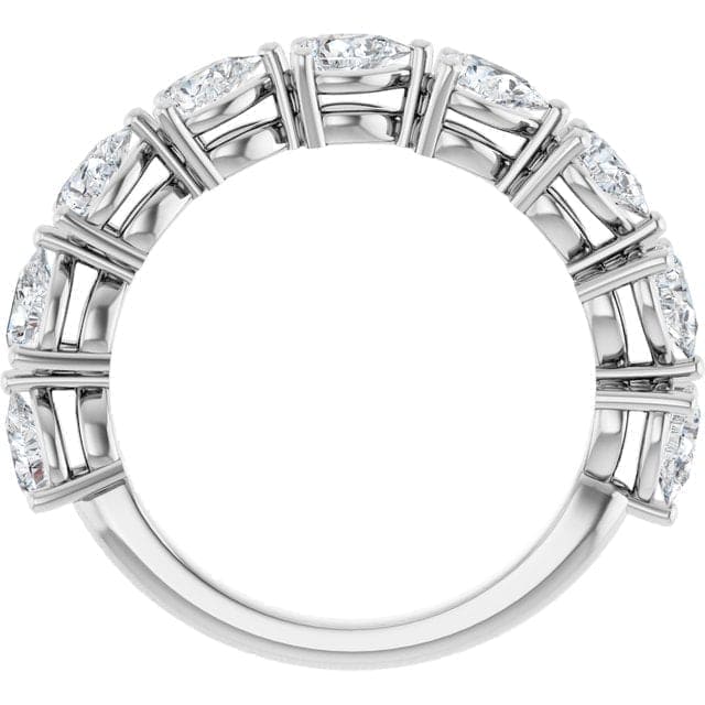 1.00 Ctw Half Eternity Pear Shape Diamond Ring