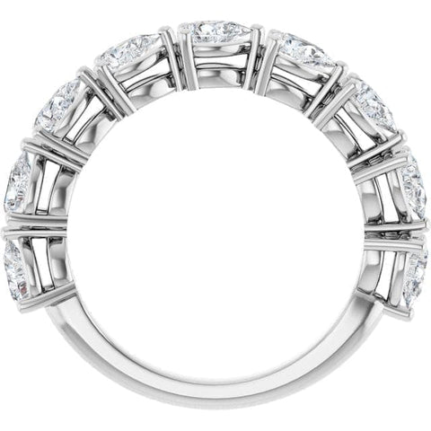 1.00 Ctw Half Eternity Pear Shape Diamond Ring