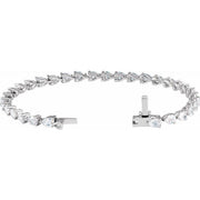 Lab Grown Pear Cut Tennis Bracelet (6.5 Ctw.)