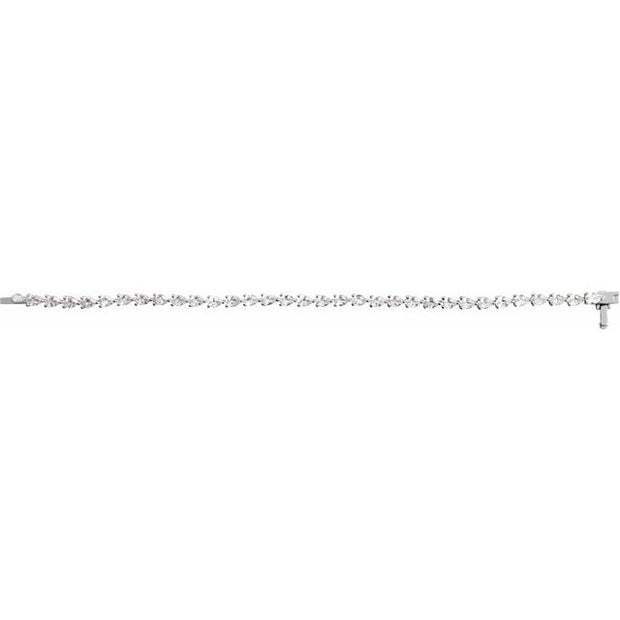 Lab Grown Pear Cut Tennis Bracelet (6.5 Ctw.)