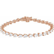Lab Grown Pear Cut Tennis Bracelet (6.5 Ctw.)