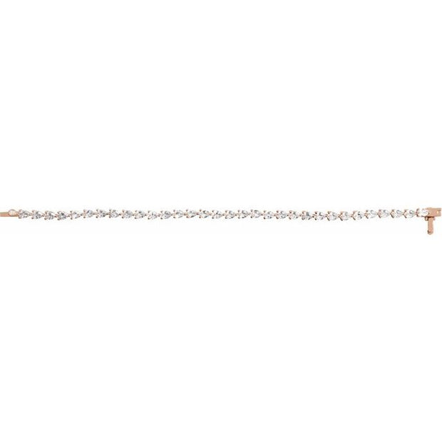 Lab Grown Pear Cut Tennis Bracelet (6.5 Ctw.)