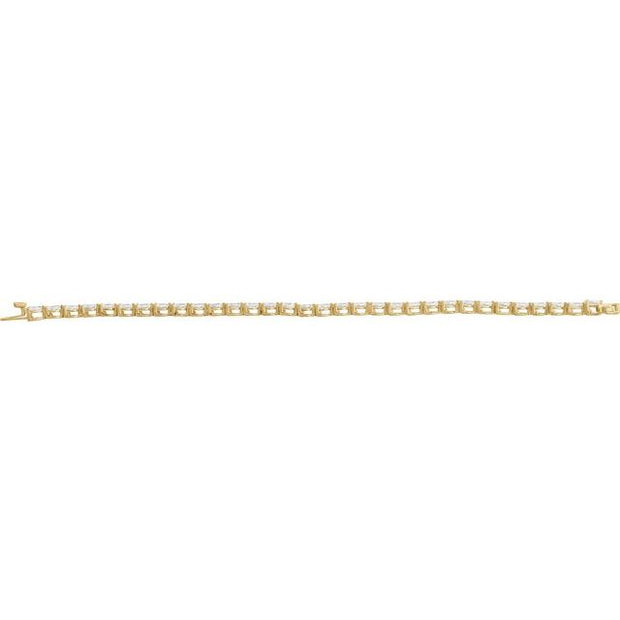 Lab Grown Pear Cut Tennis Bracelet (6.5 Ctw.)