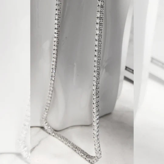 9 Carats Lab Grown Diamond Tennis Necklace