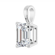 Lab Grown Diamond Emerald Cut Solitaire Necklace