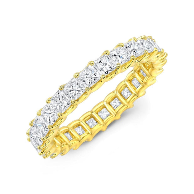 Lab Grown Eternity Band Princess Cut