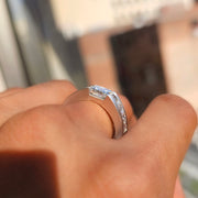 4.00 Ctw. Men's Princess Cut Tension Set Diamond Ring G Color VS1 GIA Certified