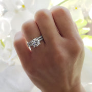 2.00 Ct. Hidden Halo Engagement Ring H Color VS2 GIA Certified