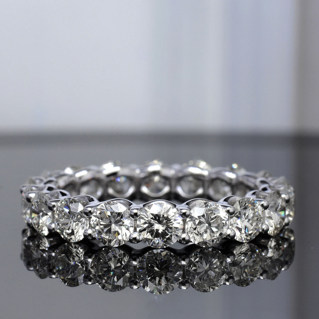 4.00 Ct Diamond Eternity Band U-Set G Color SI1 Clarity