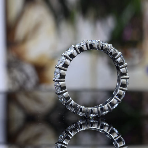 3.00 Ct Round Cut Diamond Eternity Ring Classic SI1