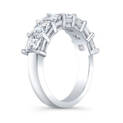 Half Eternity Band Asscher Cut Lab Grown Diamonds