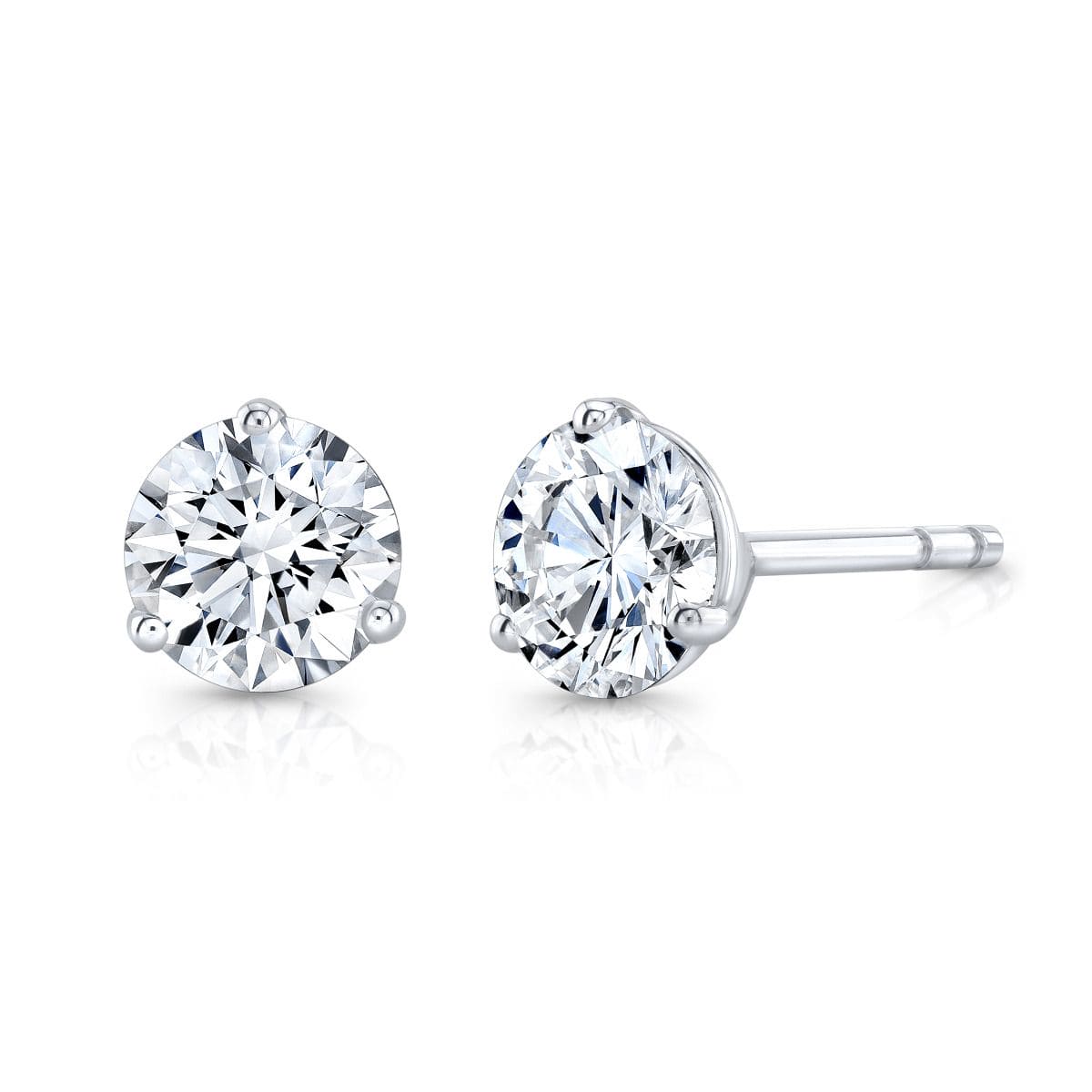Cost of 2 carat diamond stud earrings Clearance
