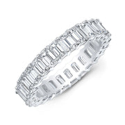 Emerald Cut Eternity Band Lab Grown